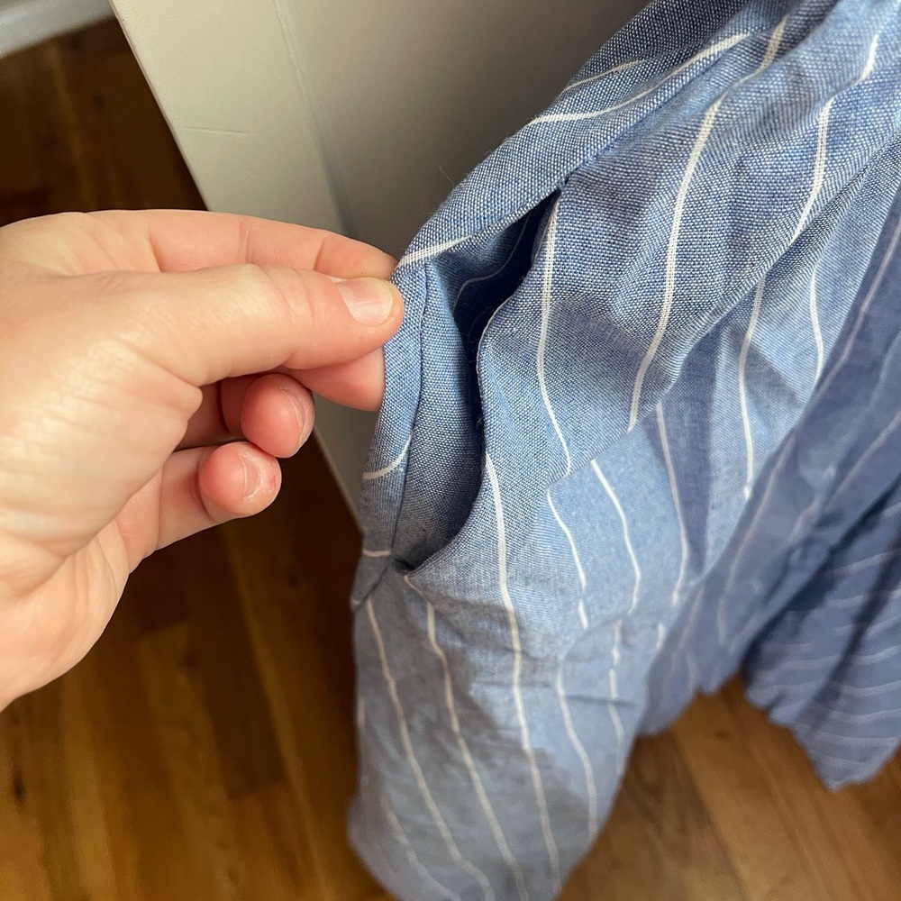 NWT BerryGo Blue Striped Dress with Pockets! - Picture 6 of 14